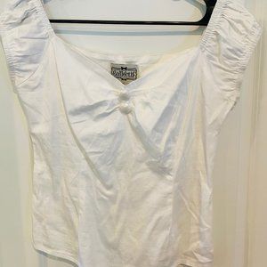 Collectif Pin Up White Top